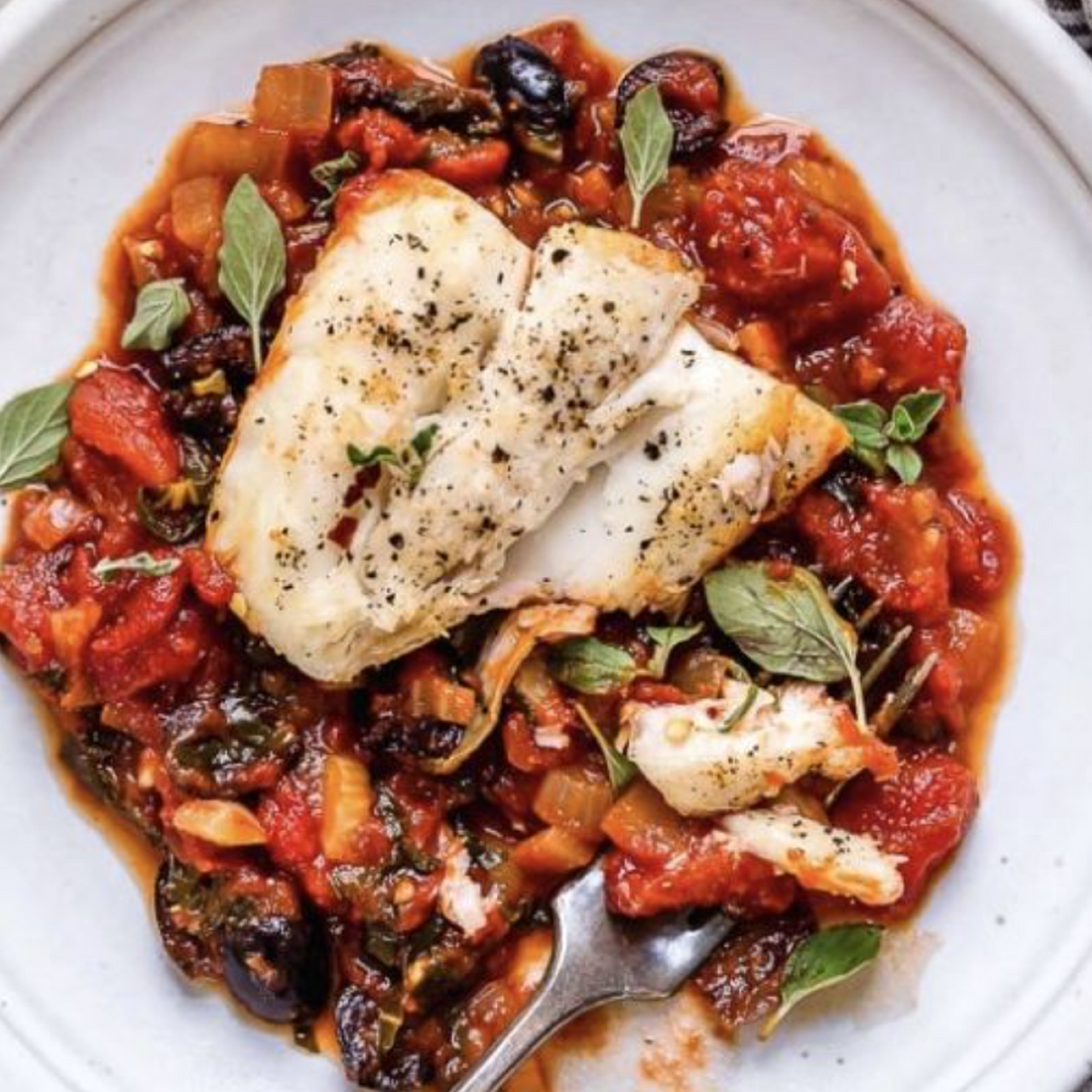 Cod With Spiced Chickpeas